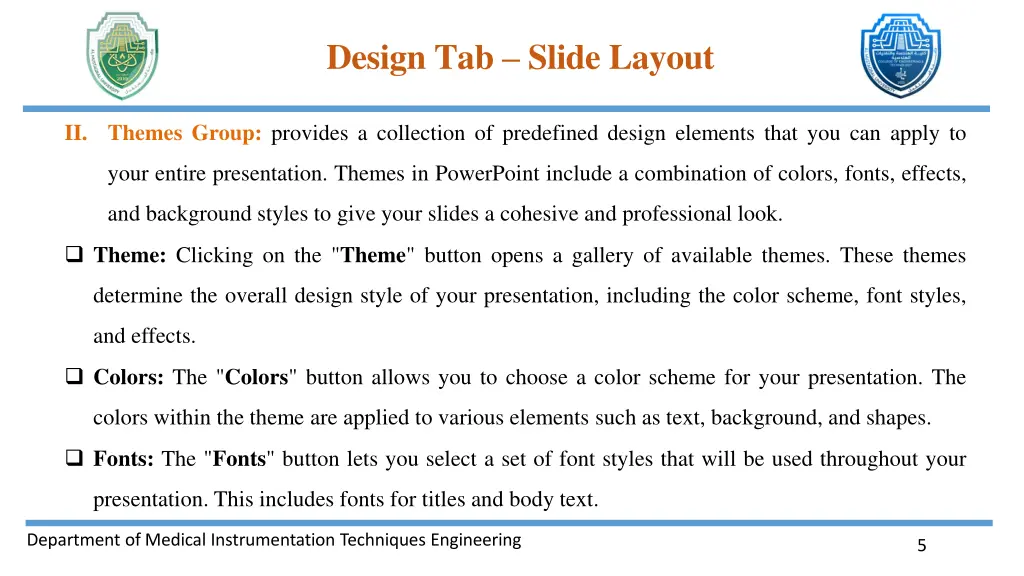 design tab slide layout 3