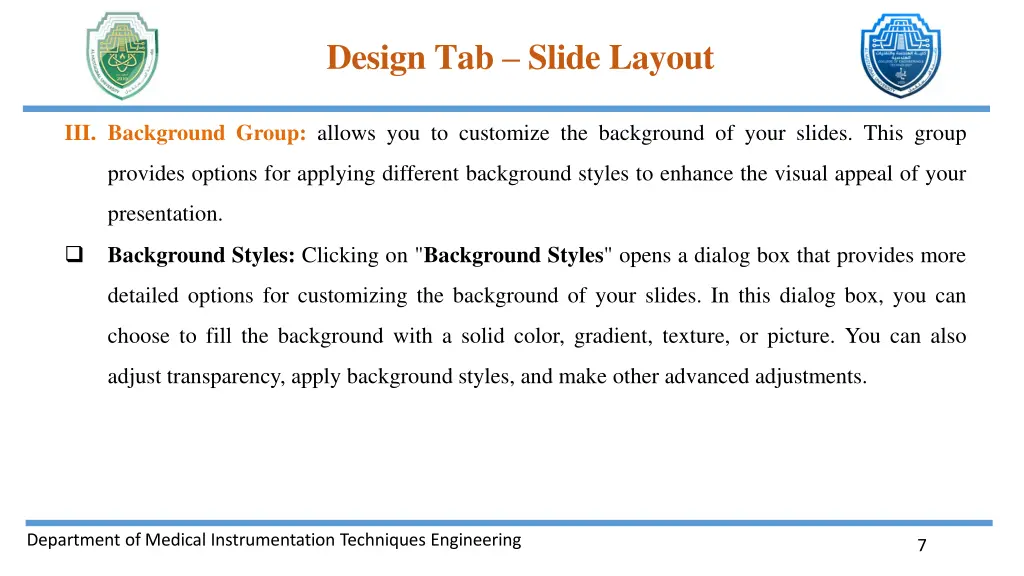 design tab slide layout 5
