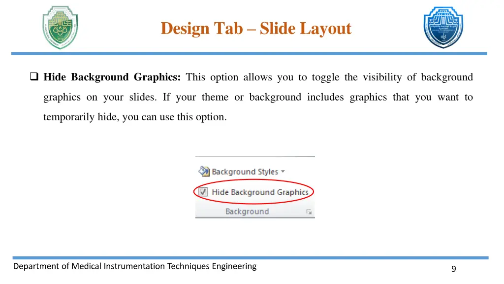 design tab slide layout 7