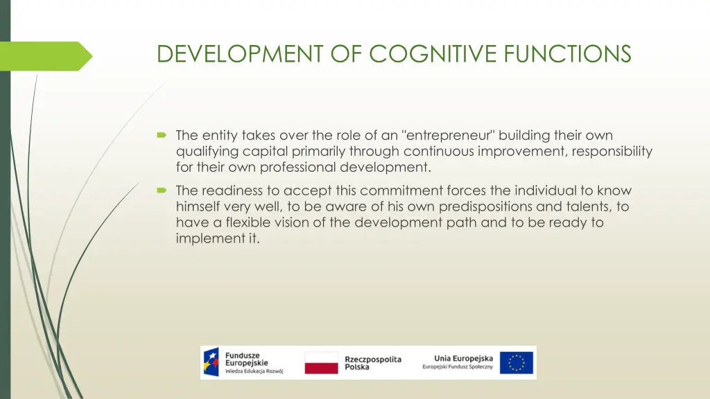 development of cognitive functions 2