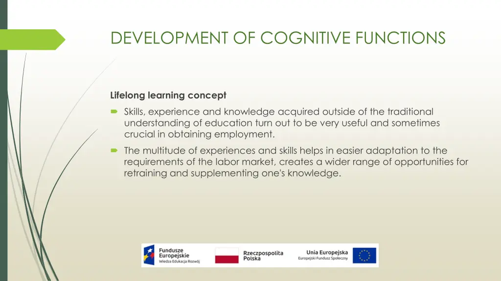 development of cognitive functions 5