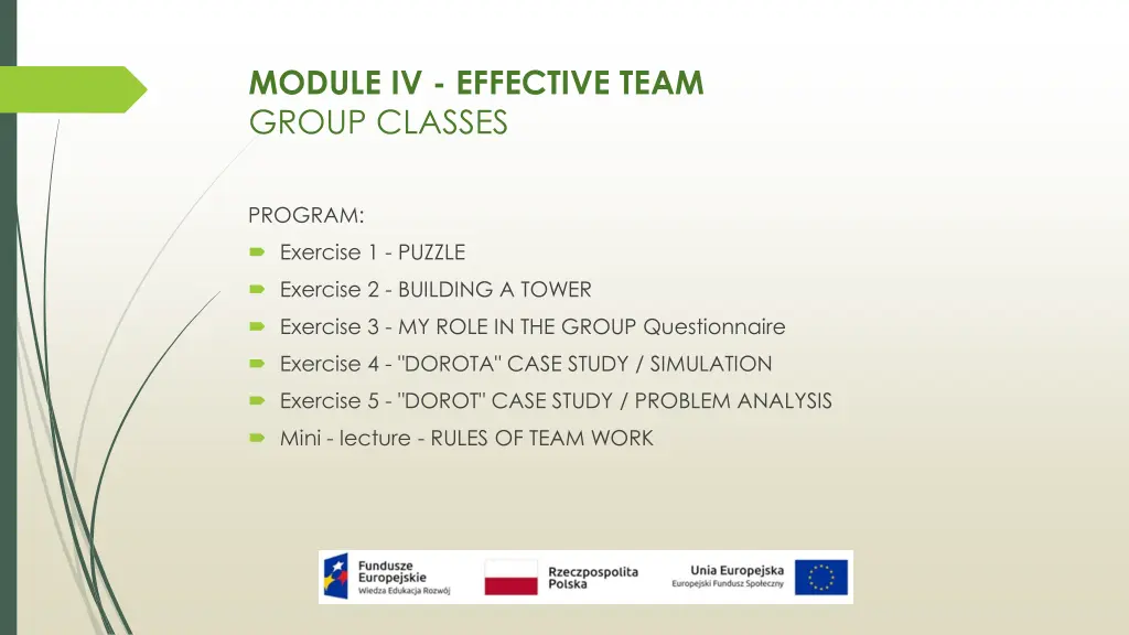 module iv effective team group classes 1