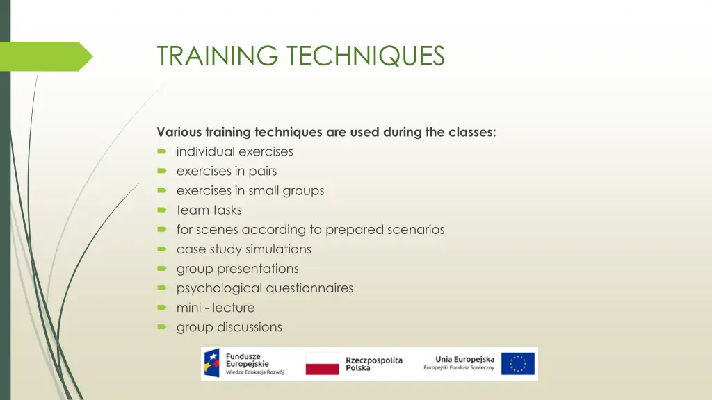 training techniques
