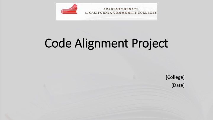 code alignment project code alignment project