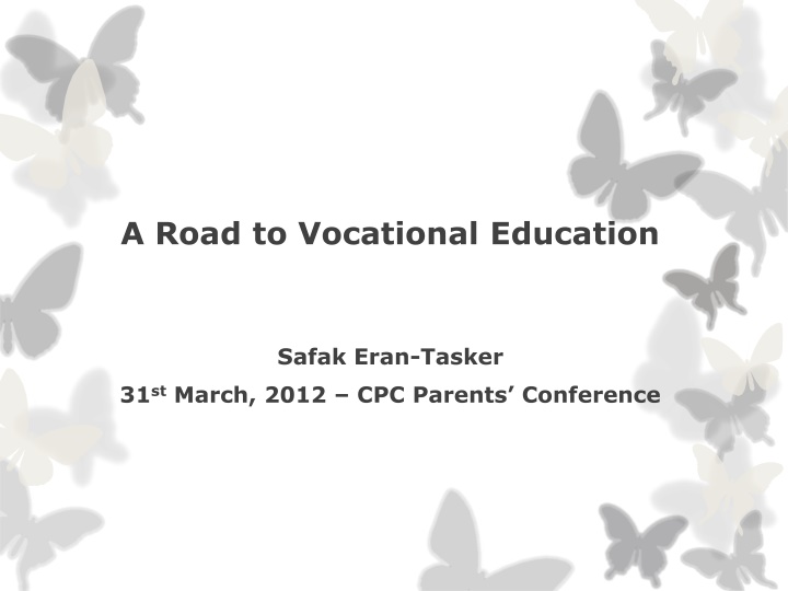 a road to vocational education