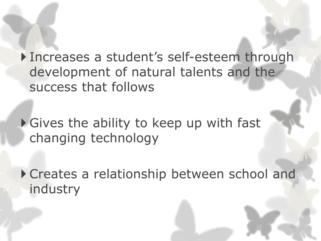 increases a student s self esteem through