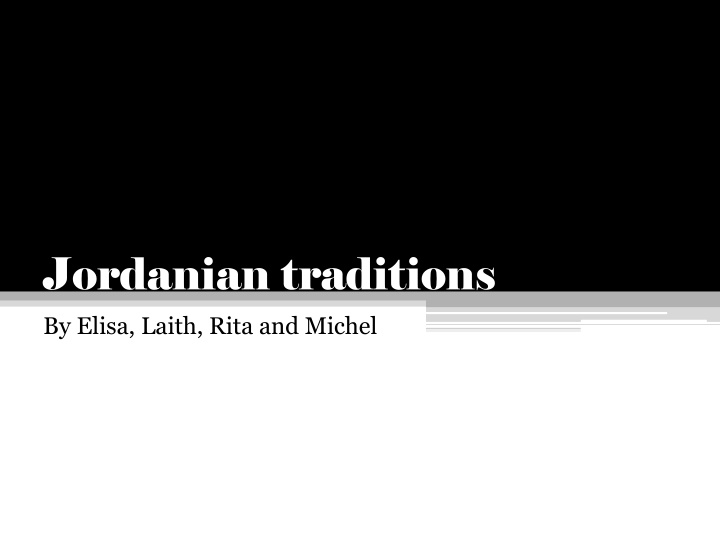 jordanian traditions by elisa laith rita