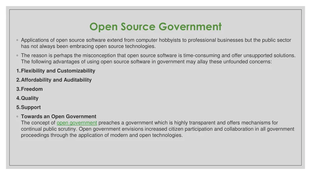 open source government