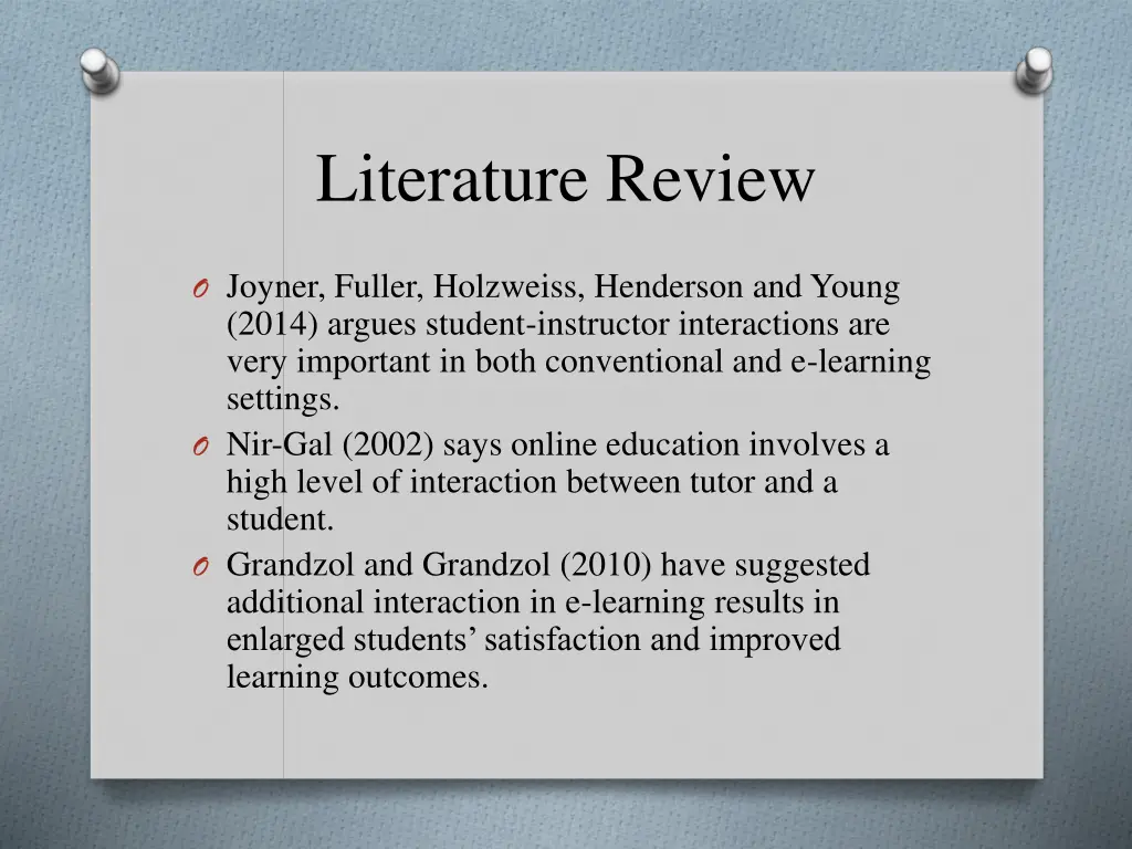 literature review