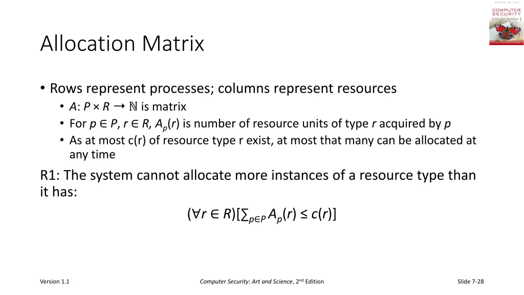 allocation matrix