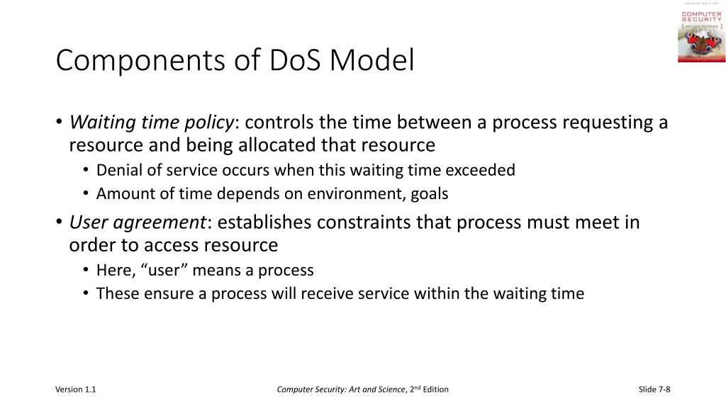 components of dos model