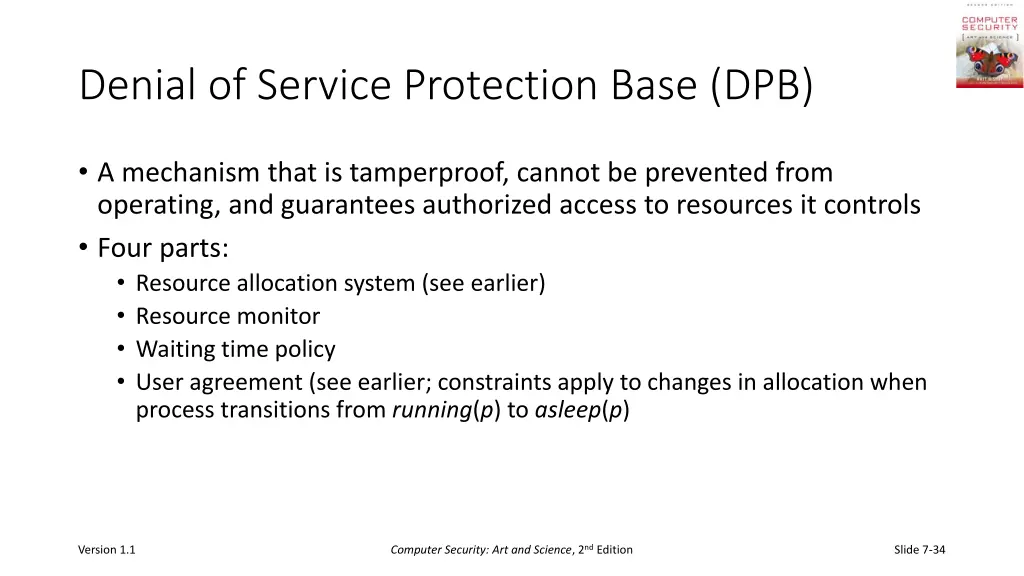 denial of service protection base dpb