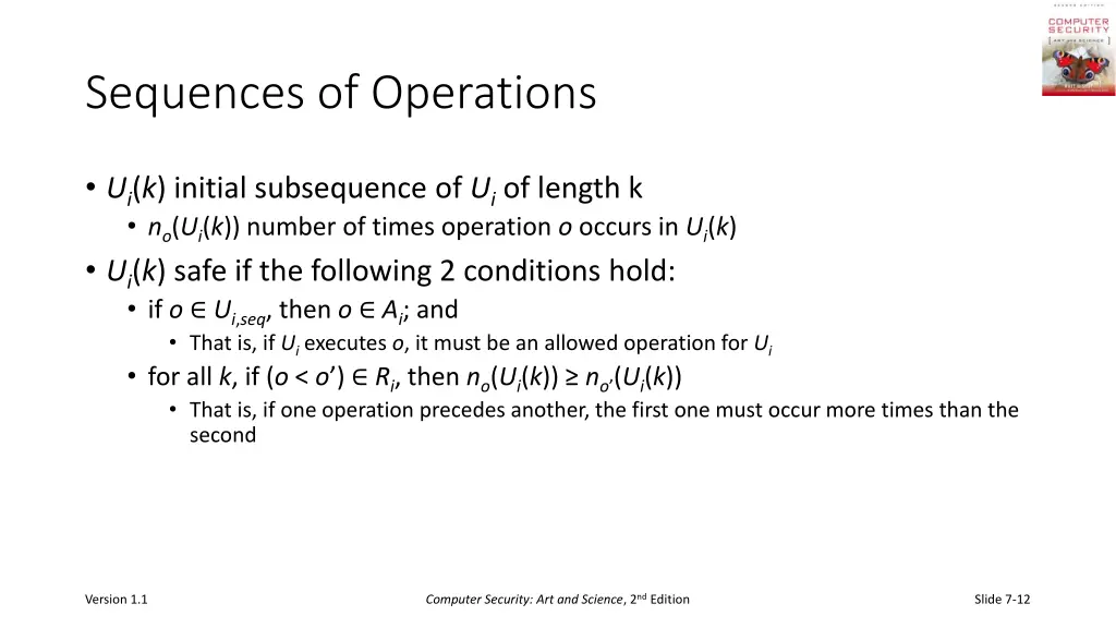 sequences of operations