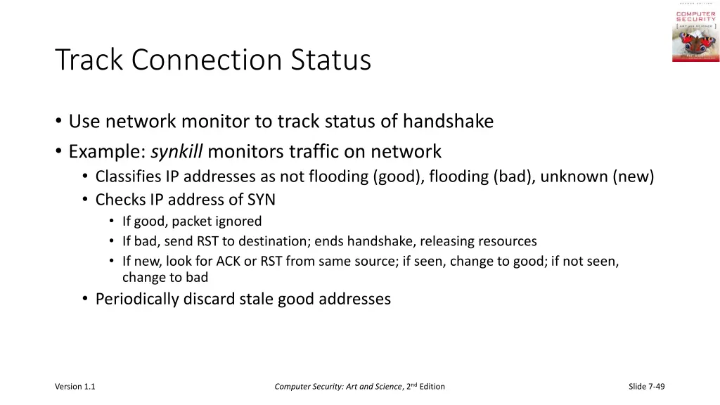 track connection status