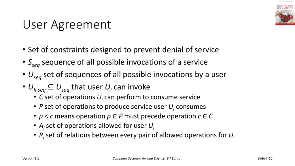 user agreement