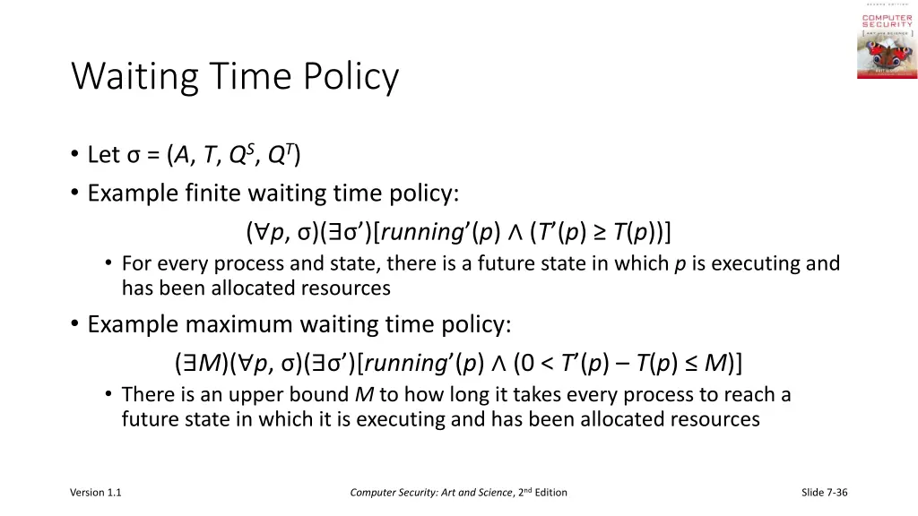 waiting time policy