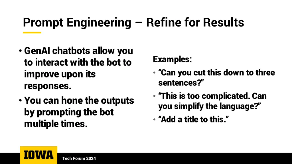 prompt engineering refine for results