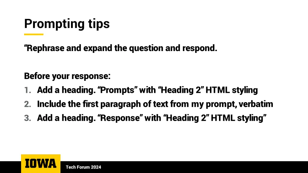 prompting tips