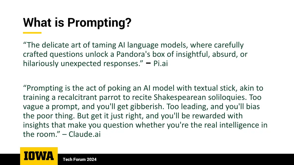 what is prompting