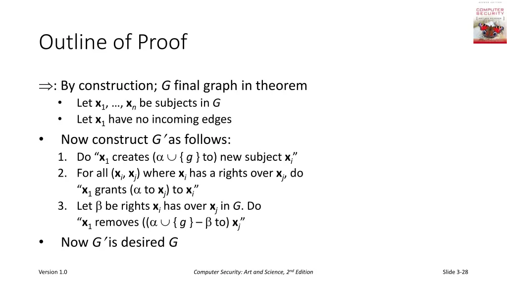 outline of proof 1