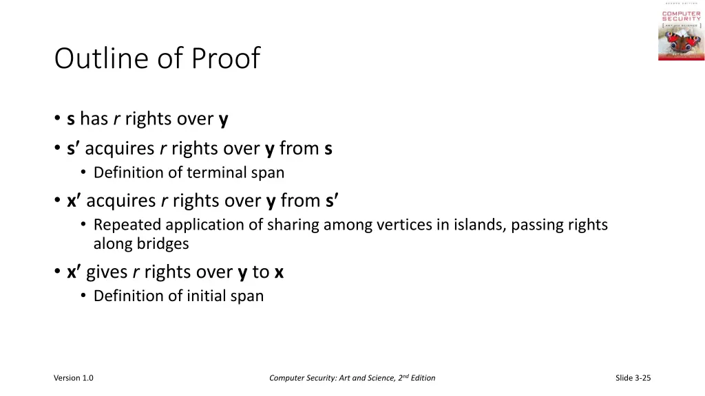 outline of proof