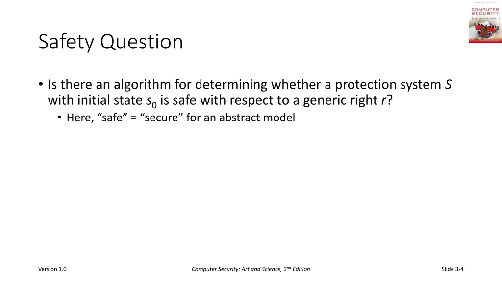 safety question