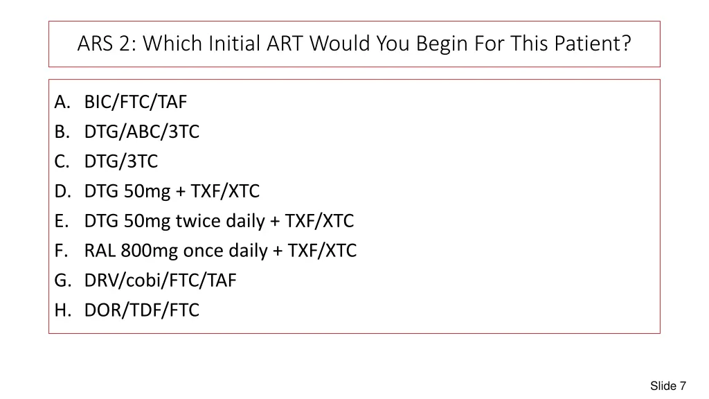 ars 2 which initial art would you begin for this