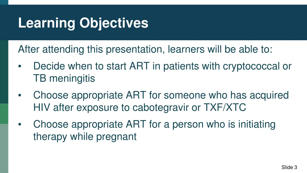 learning objectives