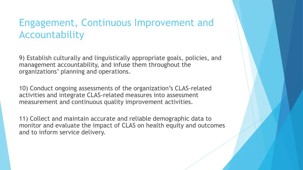 engagement continuous improvement