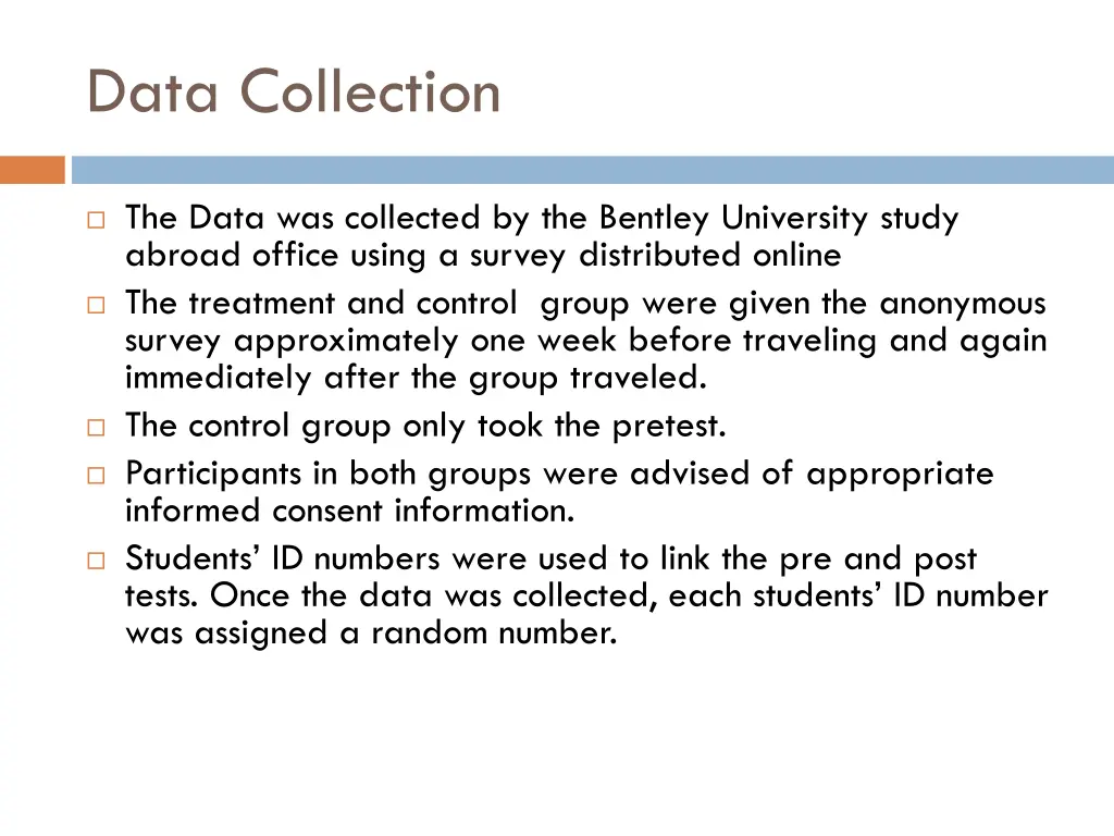 data collection