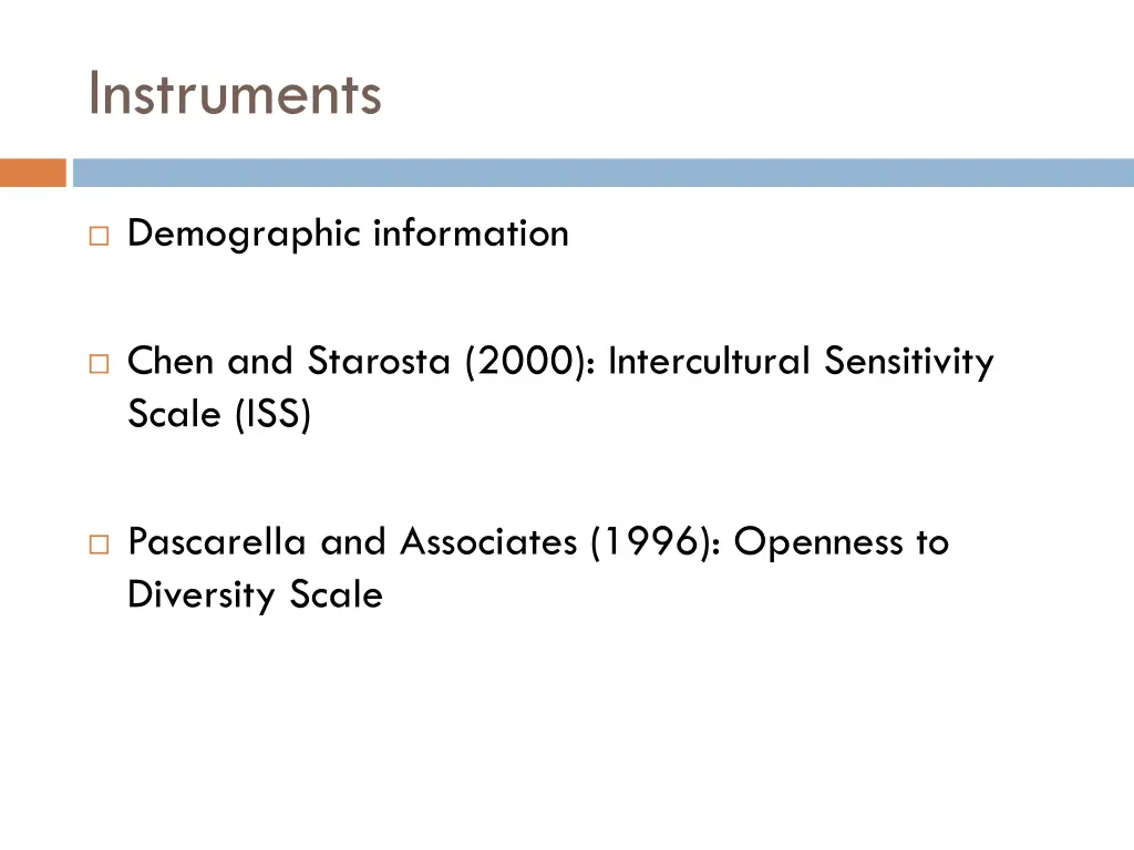 instruments