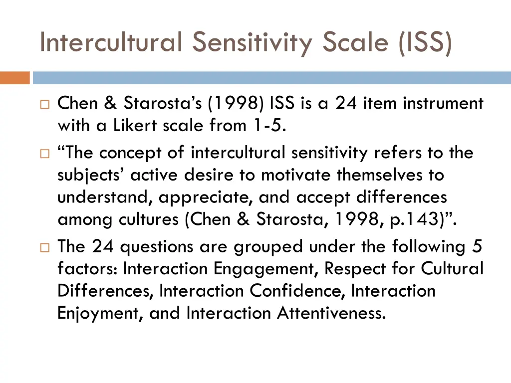 intercultural sensitivity scale iss