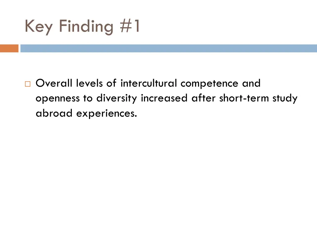 key finding 1