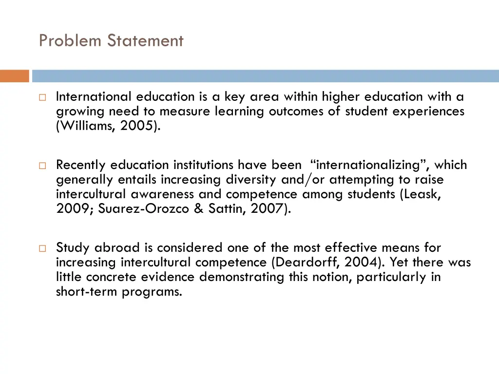 problem statement
