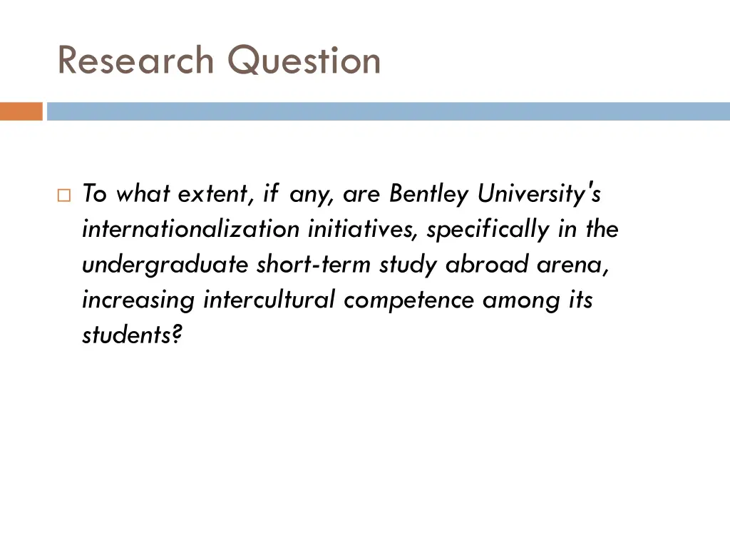 research question
