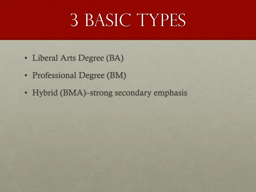 3 basic types