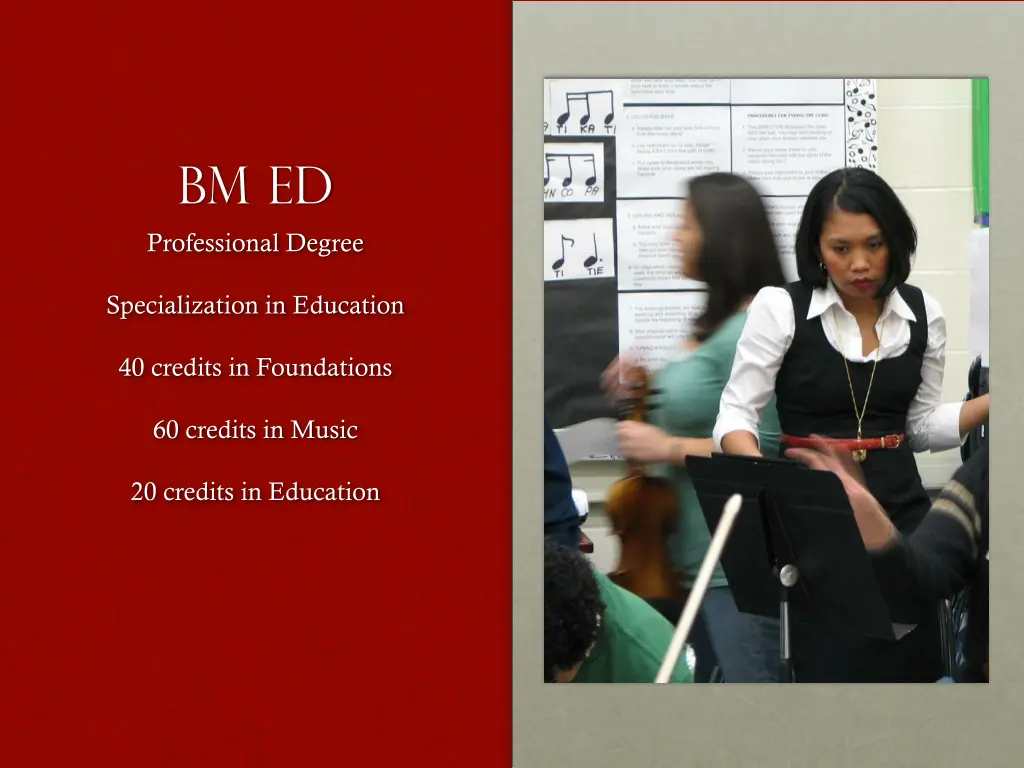 bm ed professional degree