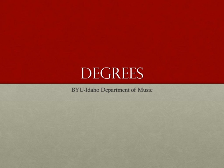 degrees