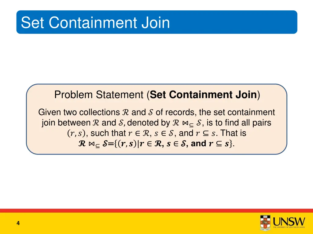 set containment join 1
