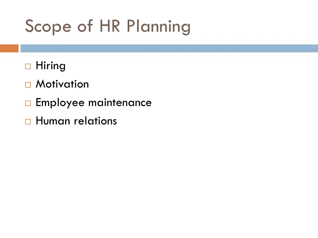 scope of hr planning
