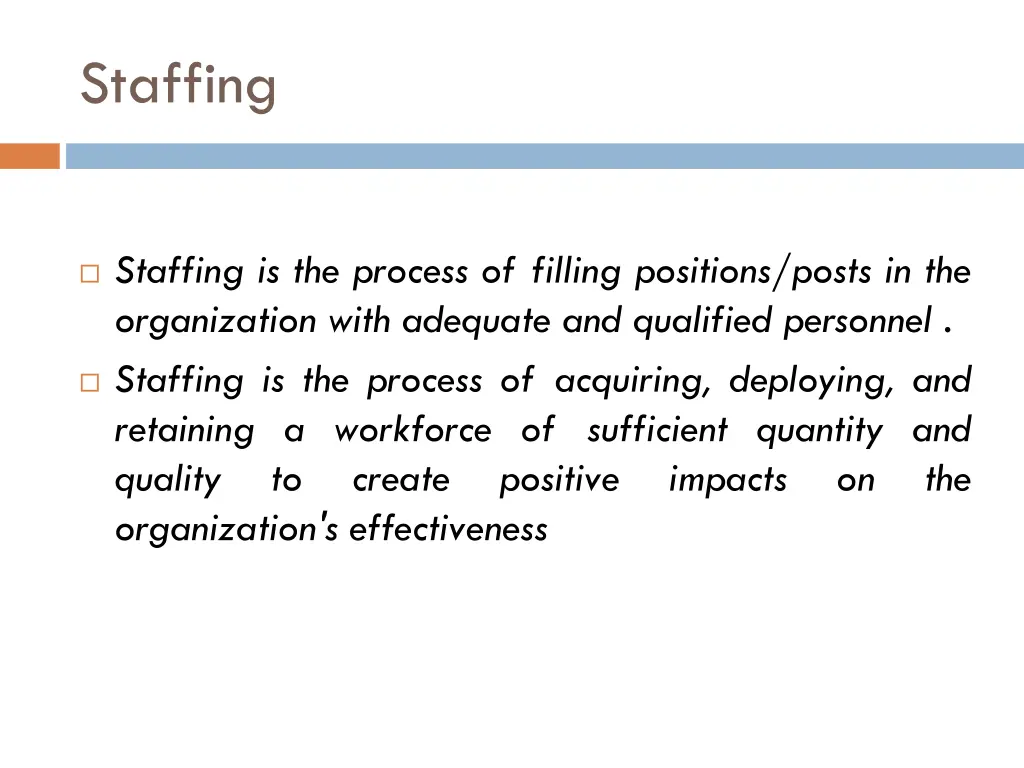 staffing 1