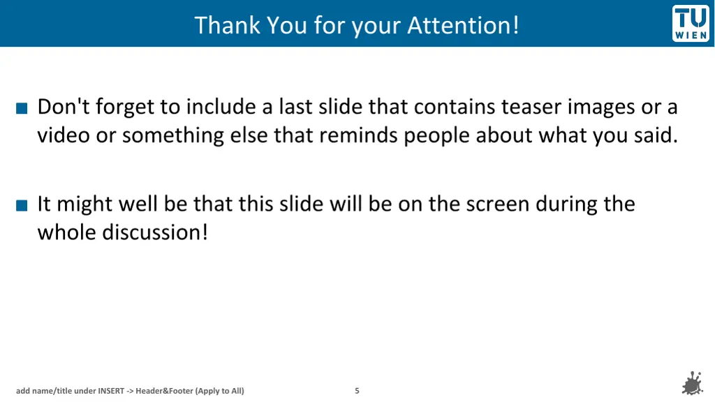 thank you for your attention