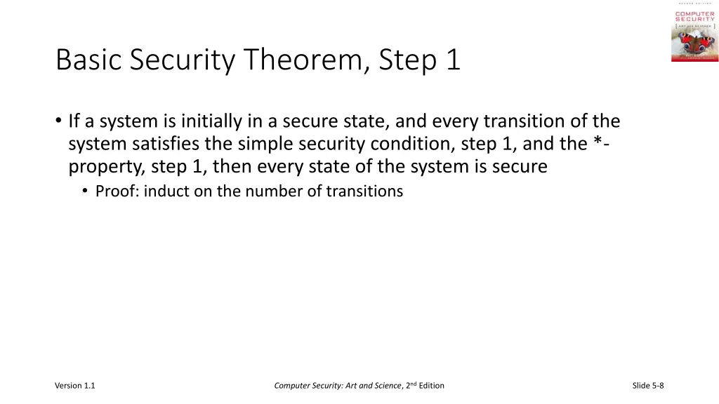 basic security theorem step 1