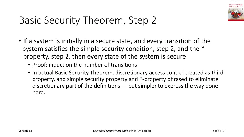 basic security theorem step 2