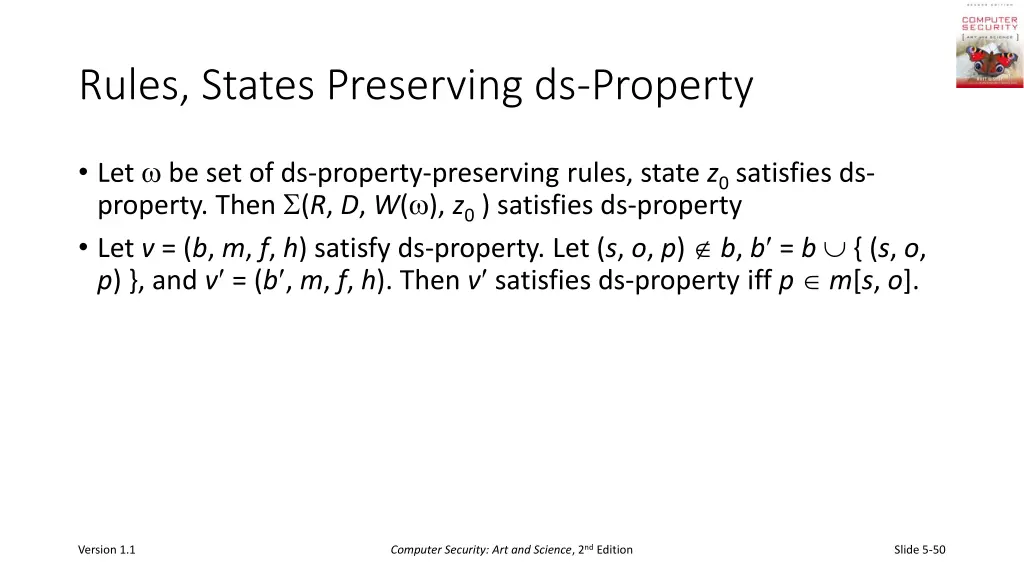 rules states preserving ds property