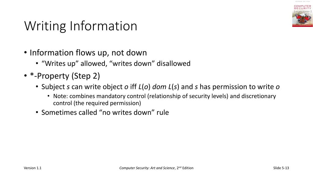 writing information 1