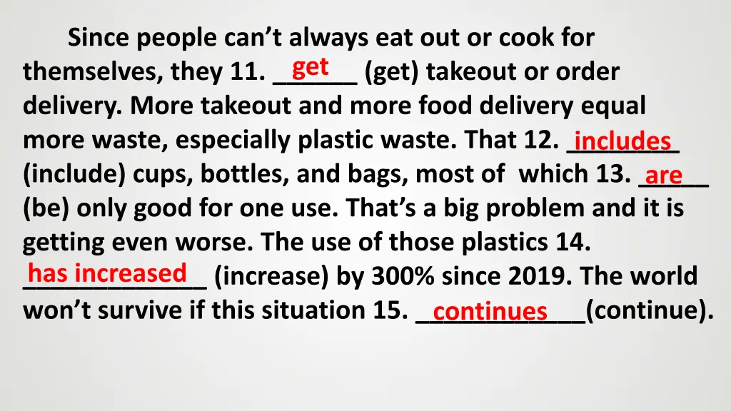 since people can t always eat out or cook