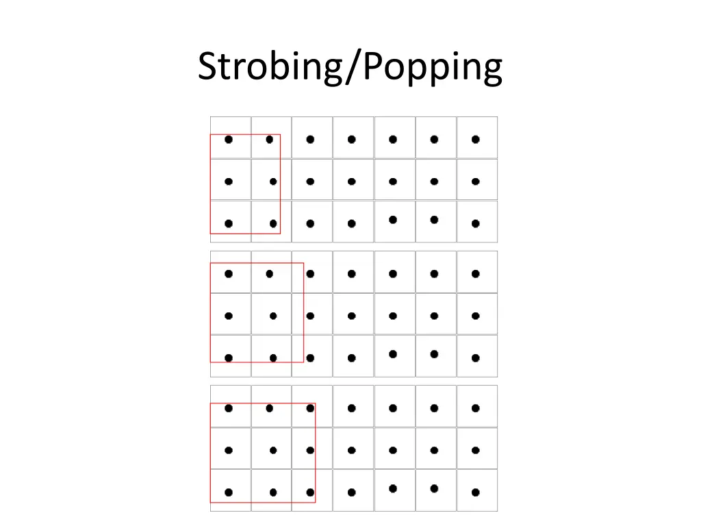 strobing popping