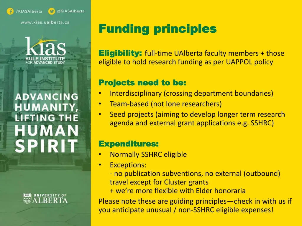 funding funding principles principles