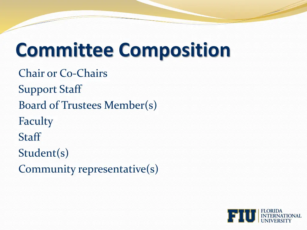 committee composition